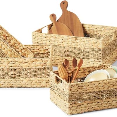 Water Hyacinth Baskets with Handle