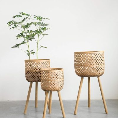 Bamboo Floor Baskets