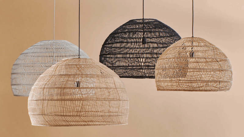 rattan lighting for home