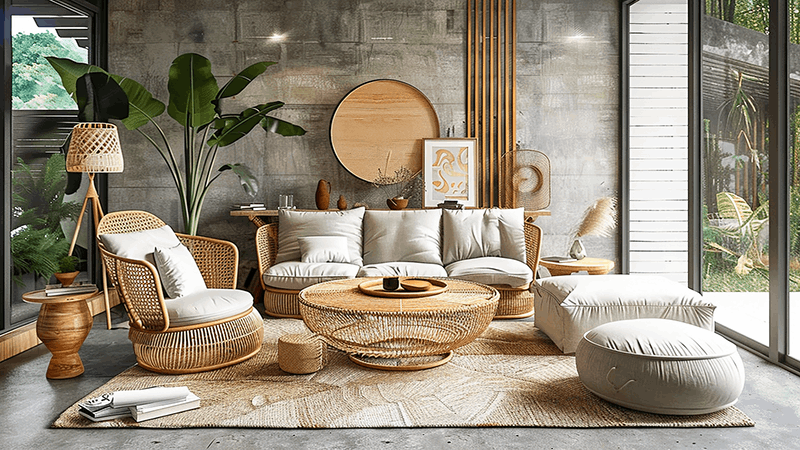 how to decorate with bamboo